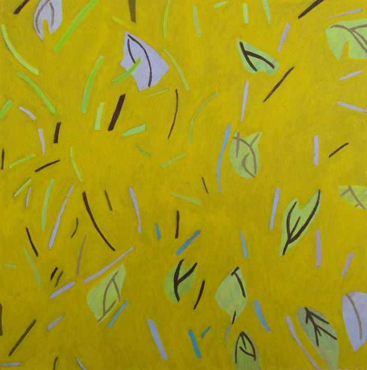 04 jardin vert-98x98 cm-acrylique sur toile